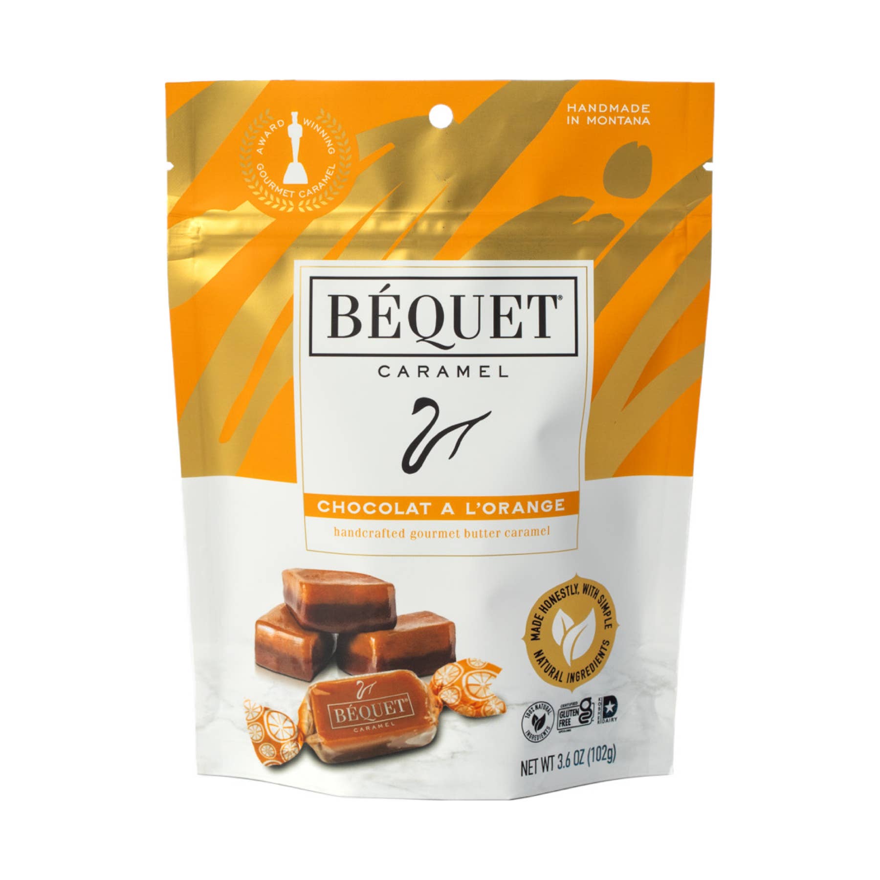 Béquet Gourmet Caramel 3.6 oz Pouch: Salted Butterscotch