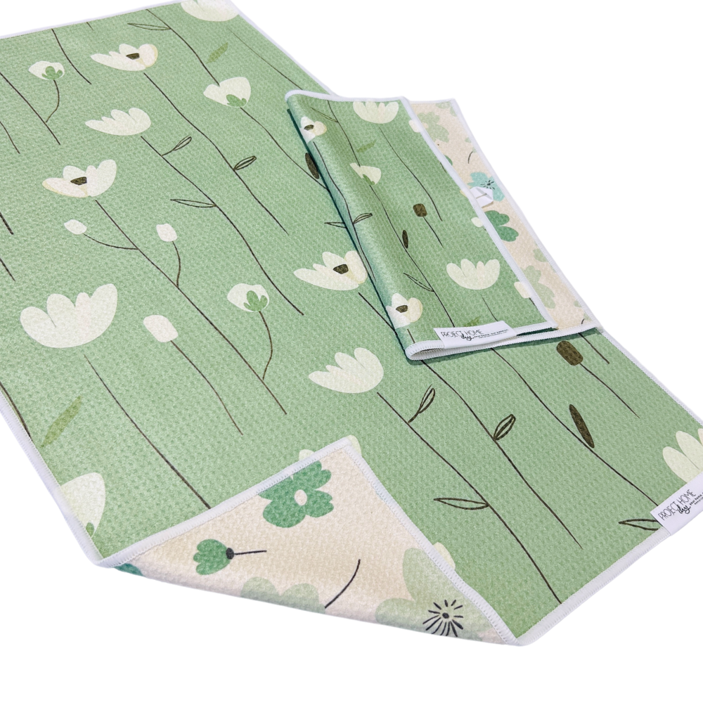 Meadow | Waffle Weave Microfiber Towels Kitchen & Bath: Washcloth