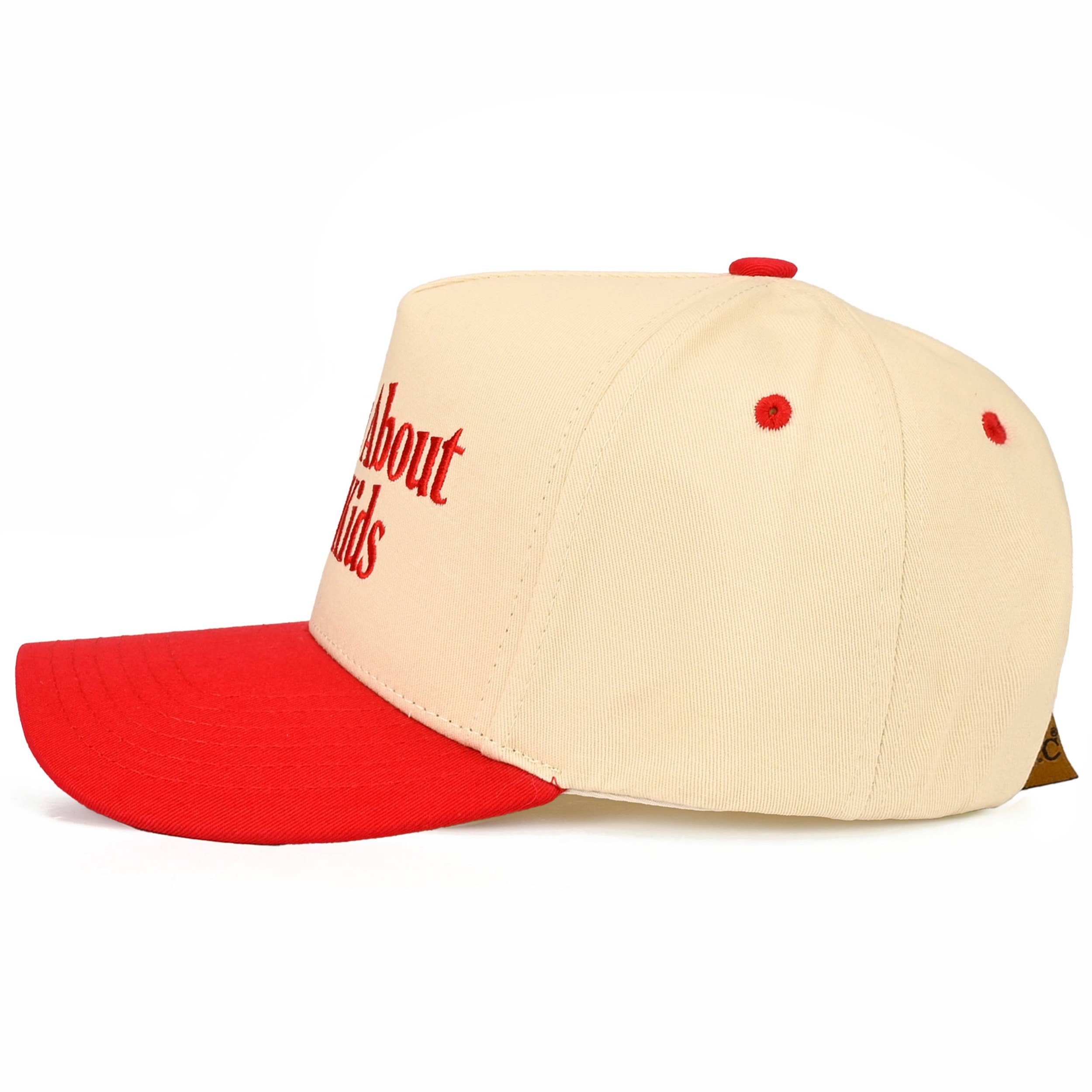 C.C SORRY ABOUT MY KIDS Letter Two Tone Trucker Hat: Sage