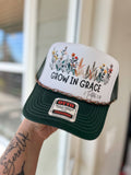 Grow in Grace Graphic Trucker Hat: No Chain
