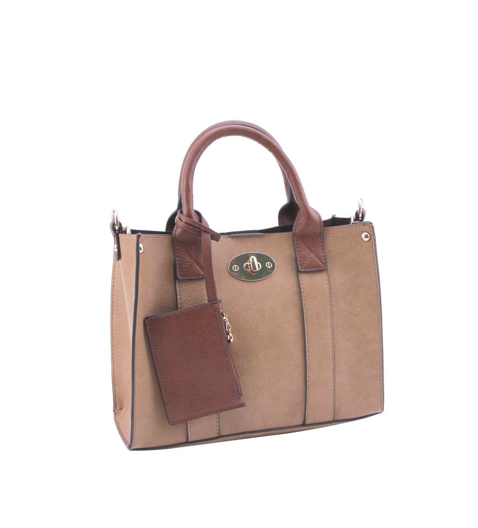Cameran 3-in-1 Boxy Women's Crossbody Bag & Satchel: Stone