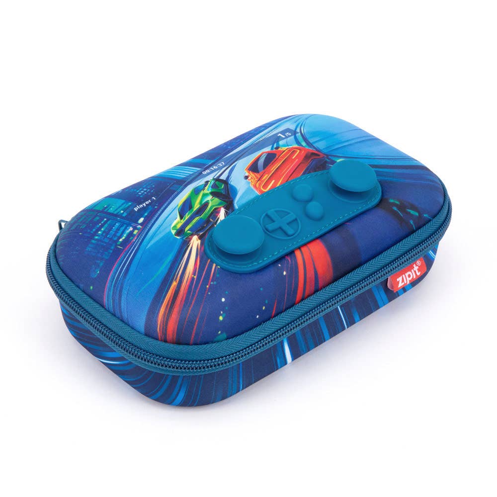ZIPIT Gamer Pencil Case for Boys, Joystick Pencil Box: Rockets