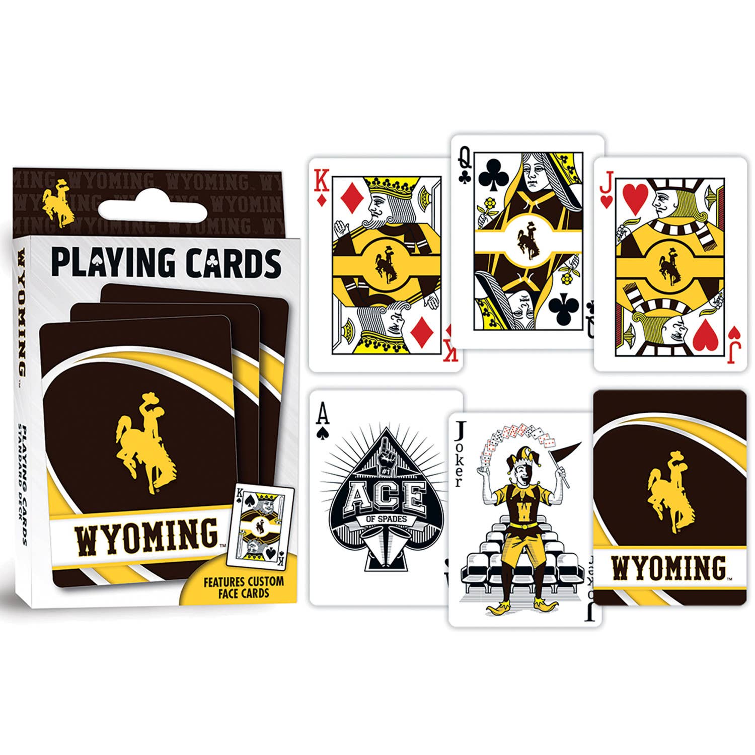 Wyoming Cowboys Playing Cards