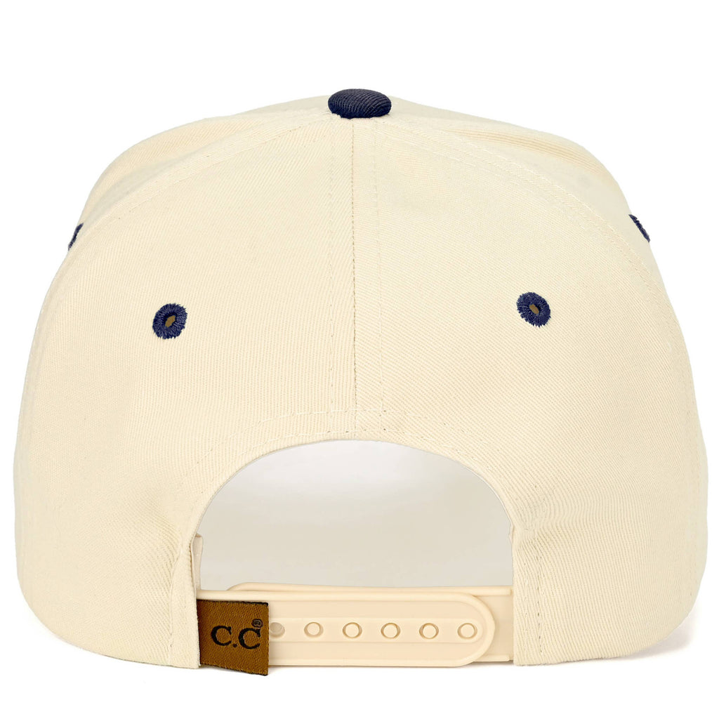 C.C MOMMIN Letter Two Tone Trucker Cap: Leopard