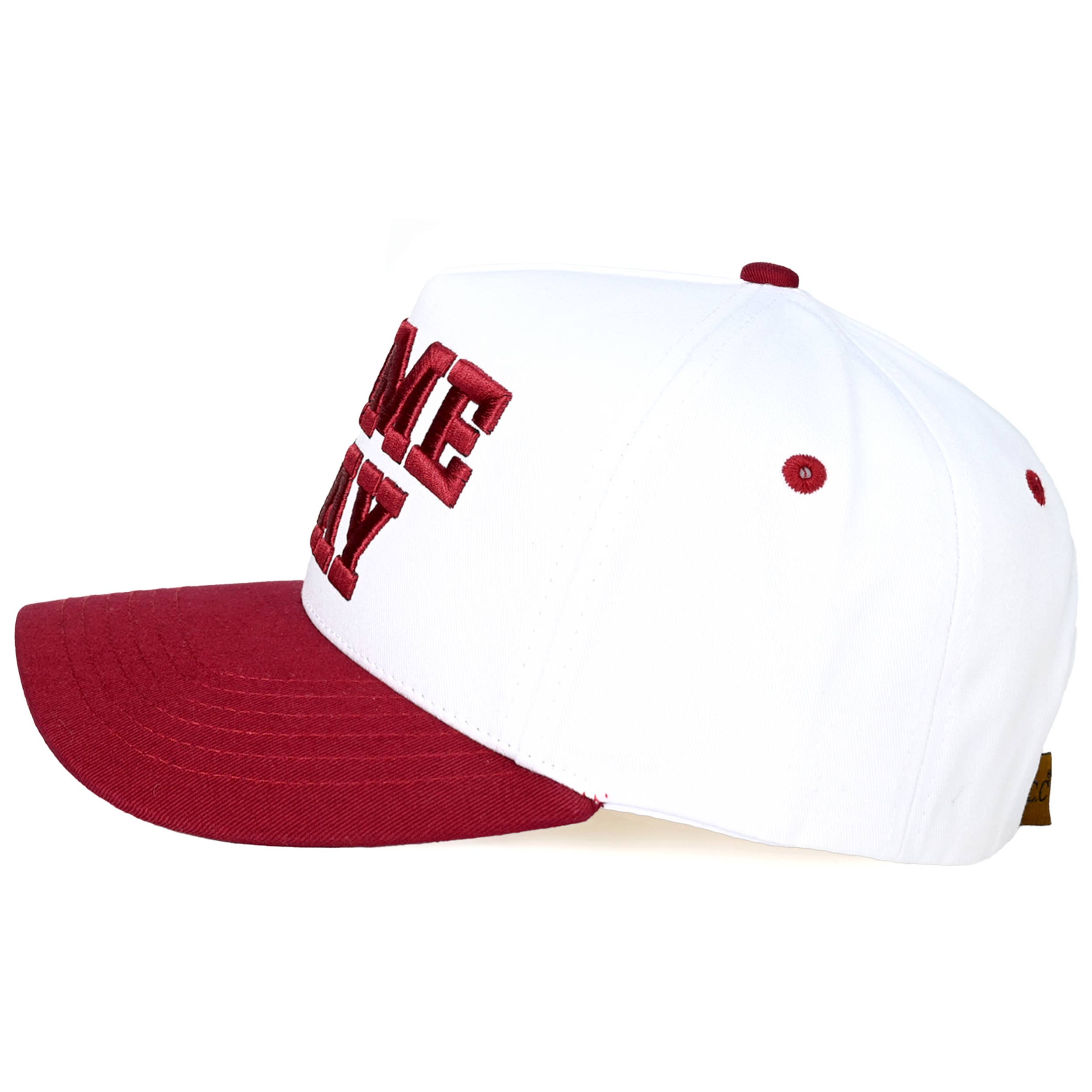 C.C GAME DAY Embroidered Cotton Baseball Cap: Black