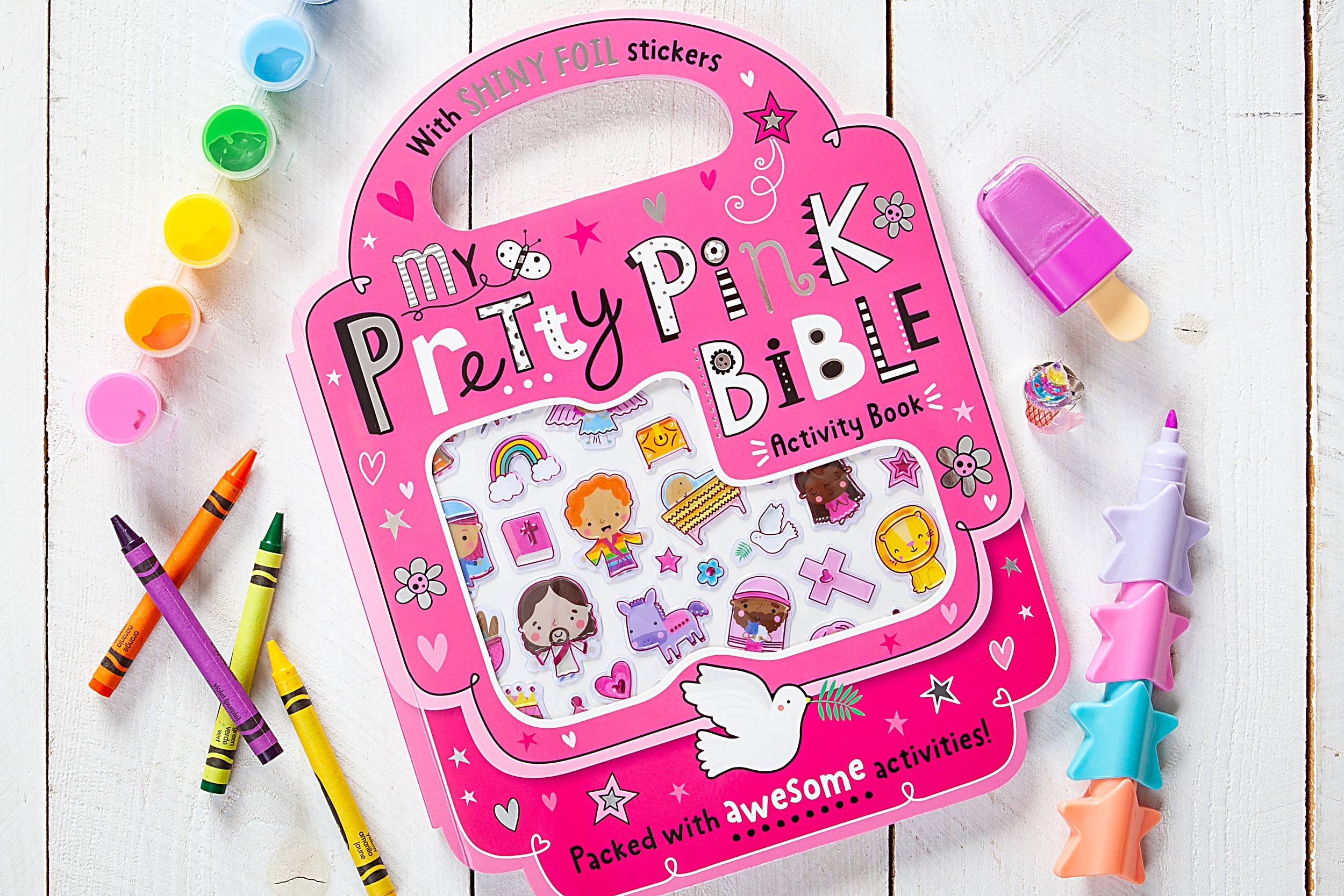 My Pretty Pink Bible Activity Book (Ages 3+,  Gifts)