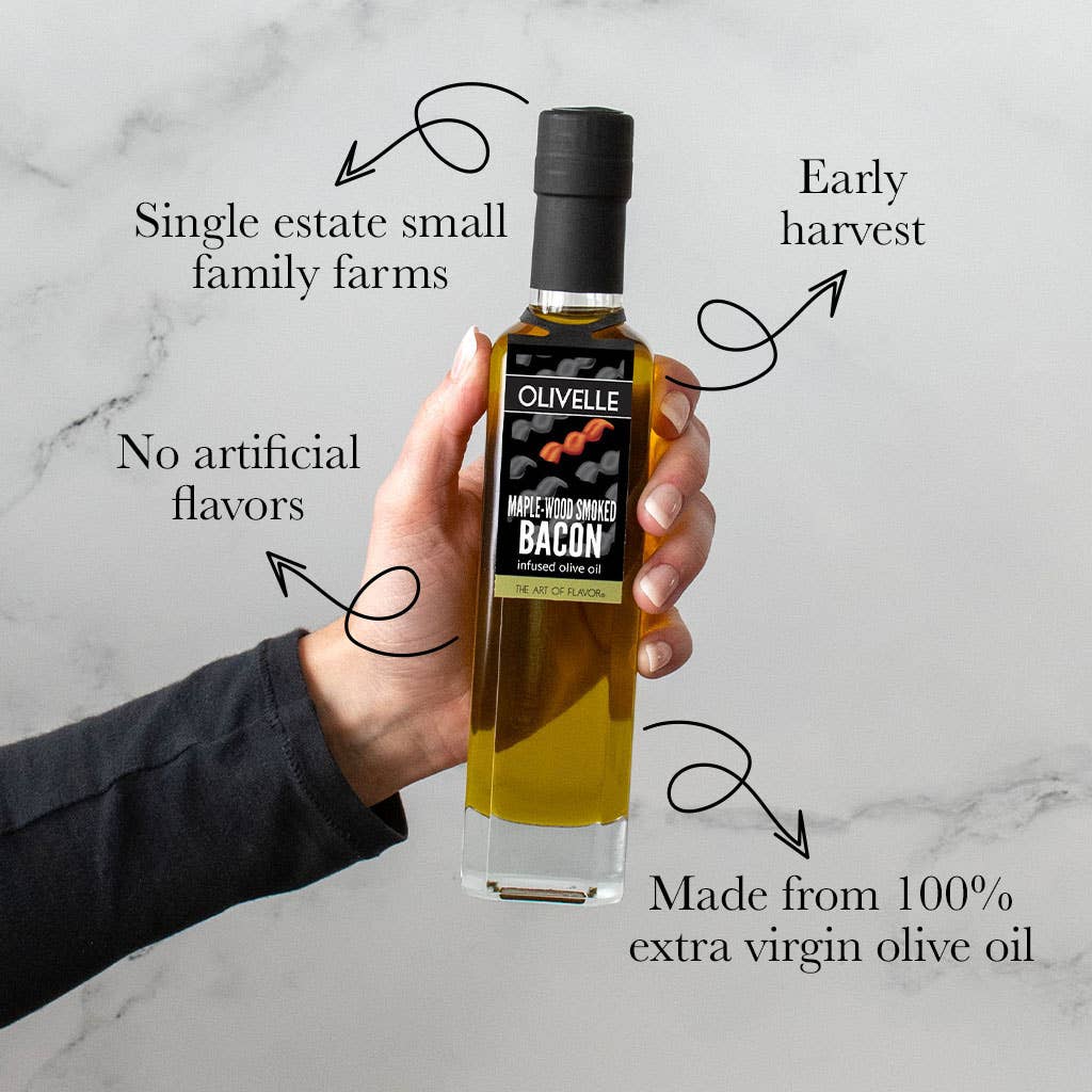 MAPLE-WOOD SMOKED BACON INFUSED OLIVE OIL : 250ml