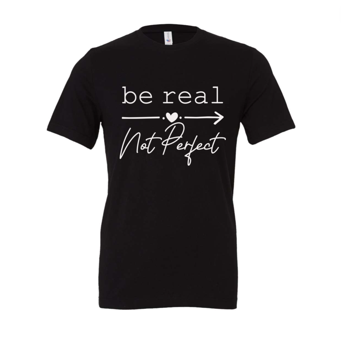 Be Real Not Perfect Tee: Grey / Medium