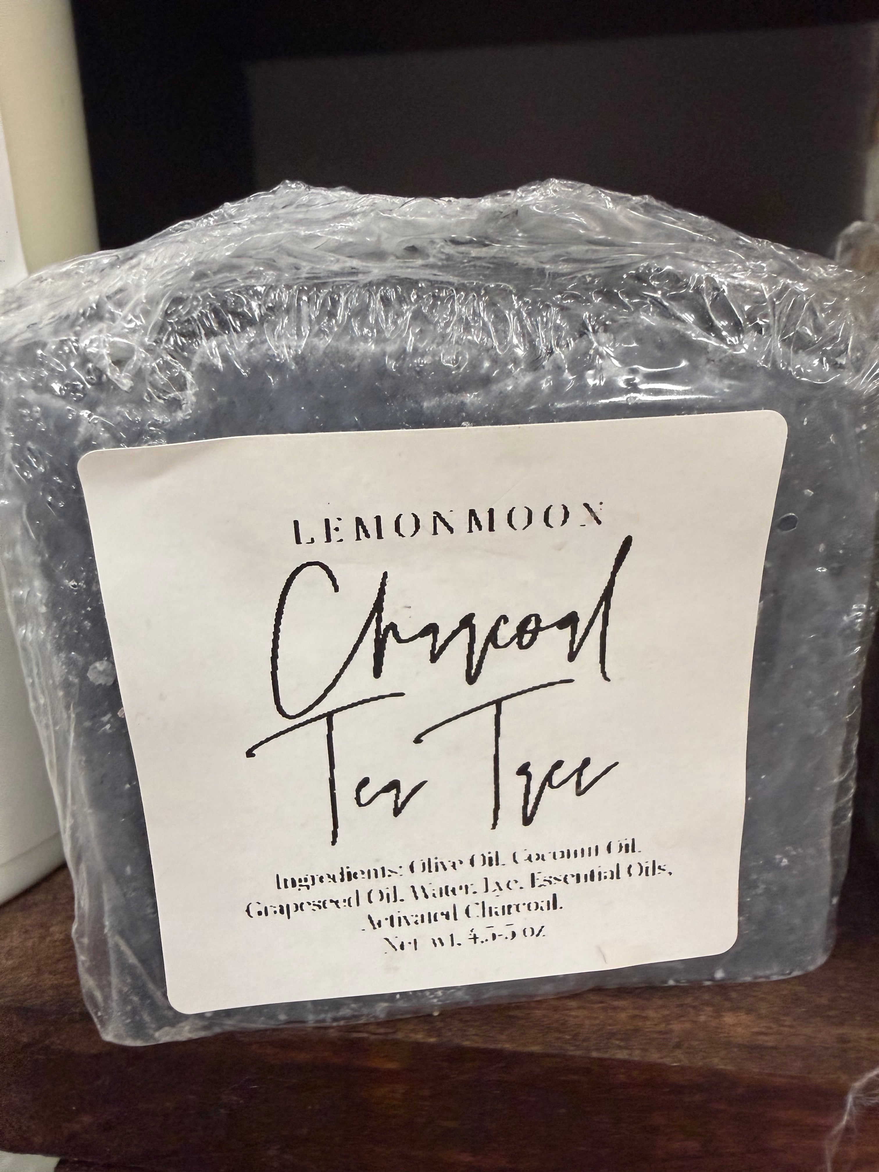 LemonMoon-Bar Soap-Charcoal Tea Tree