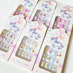 Fun Fake Artificial Kid's False Nail Tips: ASSORTED COLOR / ONE SIZE(12)