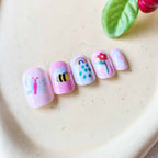 Fun Fake Artificial Kid's False Nail Tips: ASSORTED COLOR / ONE SIZE(12)