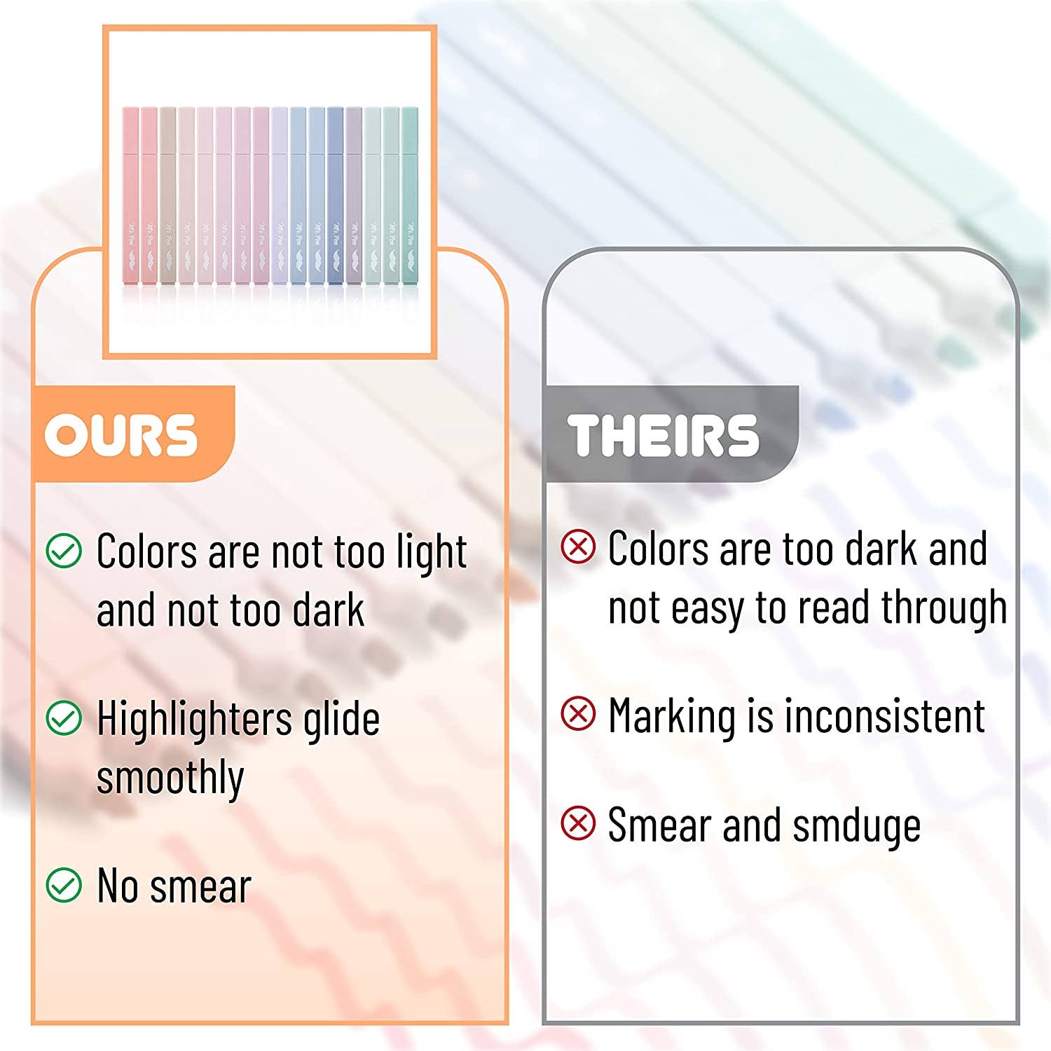 Aesthetic Highlighters 16 Pack: Morandi Colors