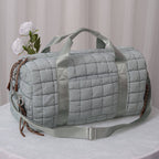 QP774 Quilted Puffer Weekender/Duffel Bag: Orange