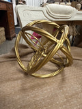 Gold Abstract Sphere Decor