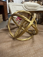 Gold Abstract Sphere Decor