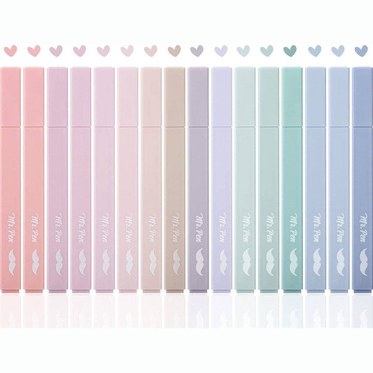 Aesthetic Highlighters 16 Pack: Morandi Colors