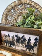 Western roundup,  Cattle drive, Cowboys