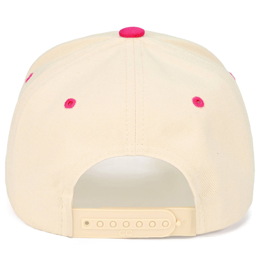 C.C OUT HERE DILLY DALLYING Letter on Two Tone Trucker Hat: Butter Yellow