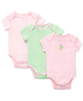 Little Me Baby Girls Frog Bodysuits 9 Months 3-Pack