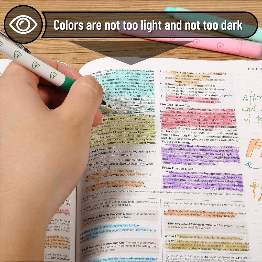 Bible Highlighters & Pens No Bleed 12