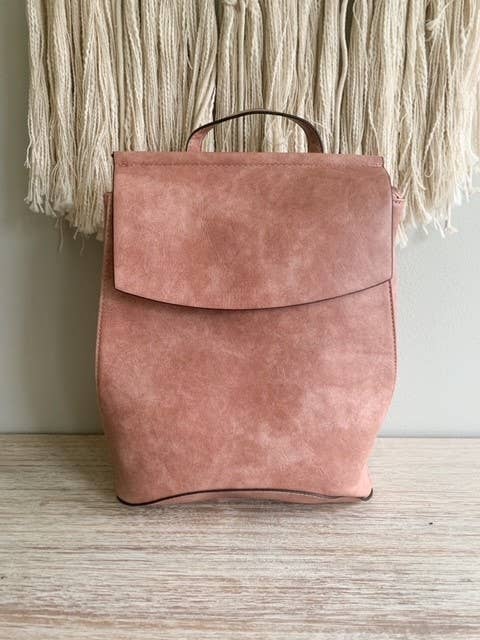 UNV0069 Flap Over Convertible Backpack: Brown