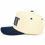 C.C MOMMIN Letter Two Tone Trucker Cap: Leopard