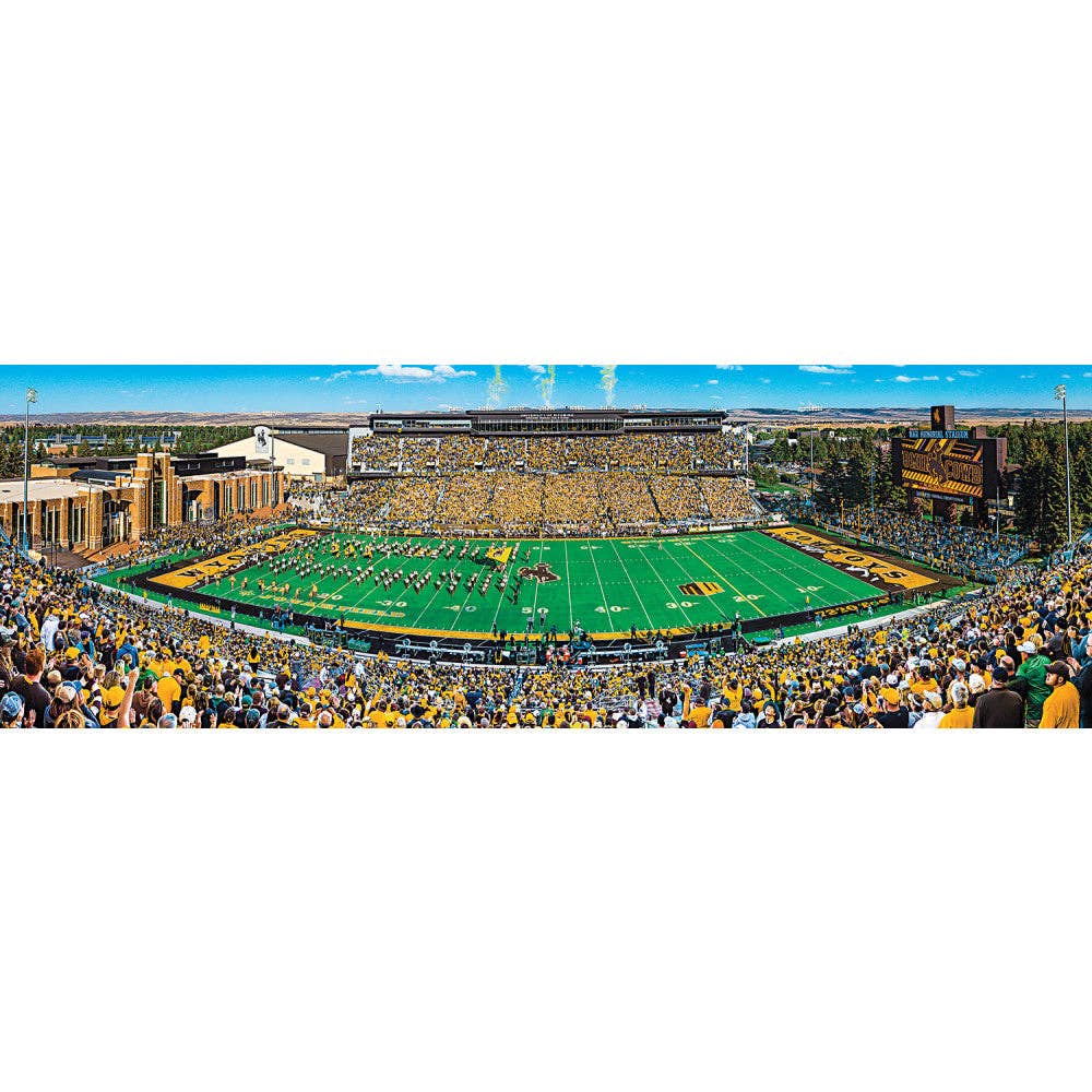 Wyoming Cowboys - 1000 Piece Panoramic Jigsaw Puzzle