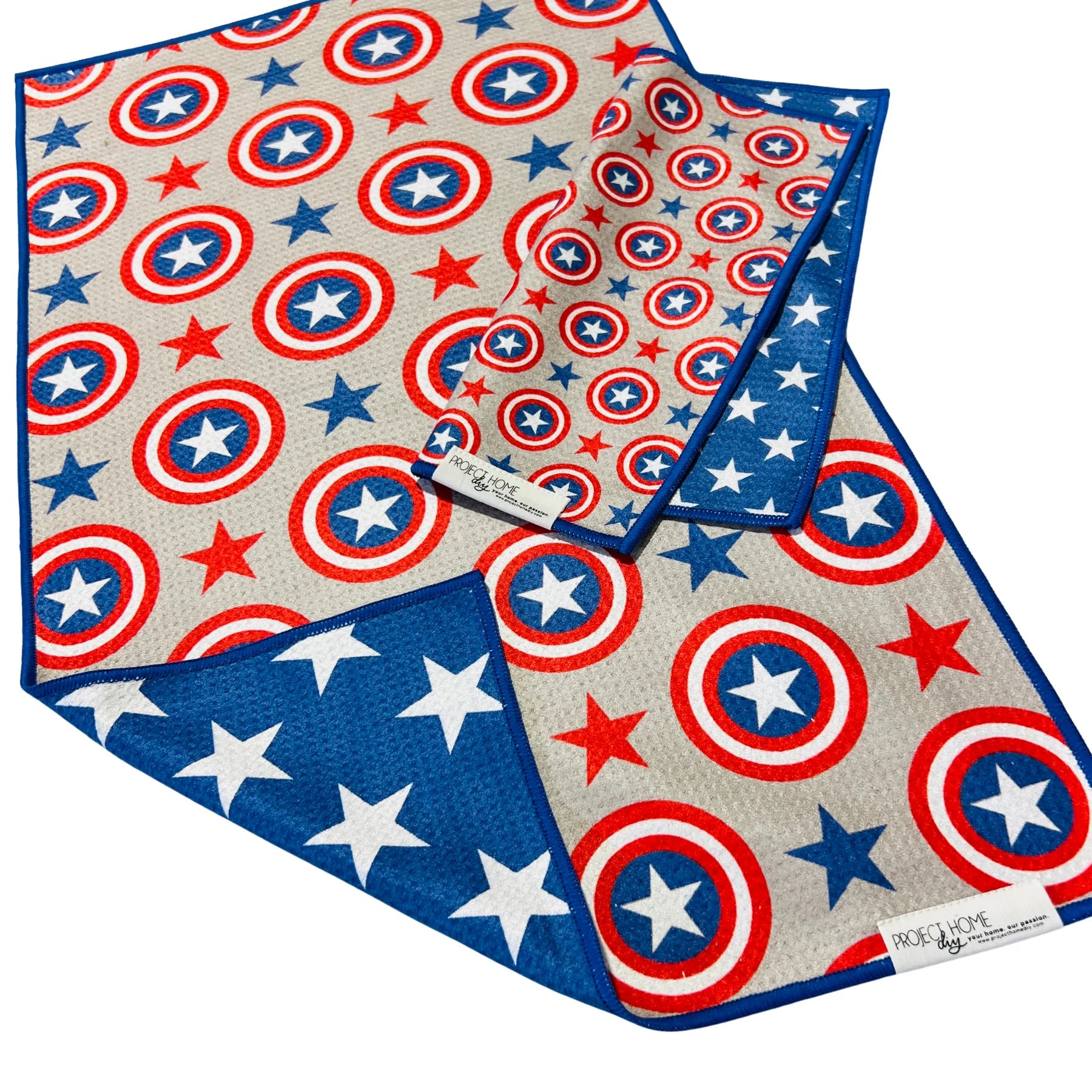 Patriotic Pop |  Waffle Weave Microfiber Towels Kitchen & Bath:  Dish/Hand Towel