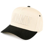 C.C MOMMIN Letter Two Tone Trucker Cap: Leopard