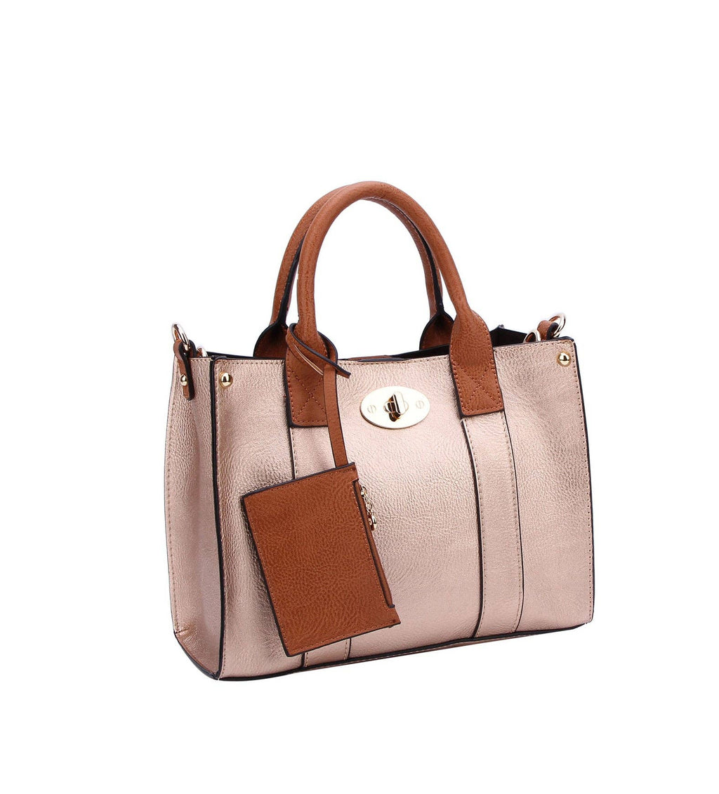 Cameran 3-in-1 Boxy Women's Crossbody Bag & Satchel: Stone