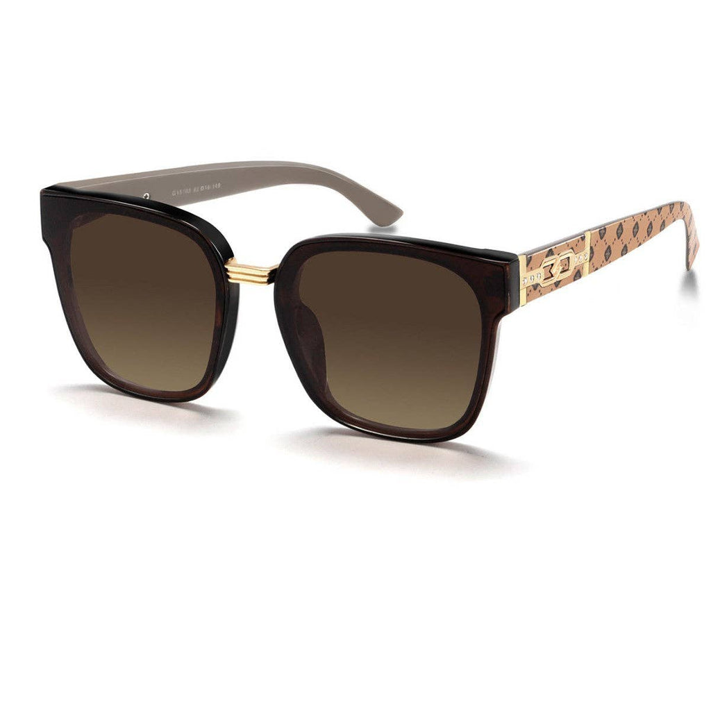 Trendy Retro Women’s Sunglasses UV Protection Fashion Eyewear: Brown Gradient Brown