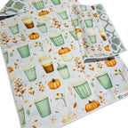 Pumpkin Spice Latte|  Waffle Weave Microfiber Towels Kitchen & Bath:  Dish/Hand Towel