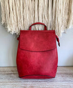 UNV0069 Flap Over Convertible Backpack: Brown