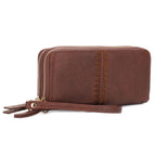 ES60164-6 Sherrie Double Zipper Wallet: Tan