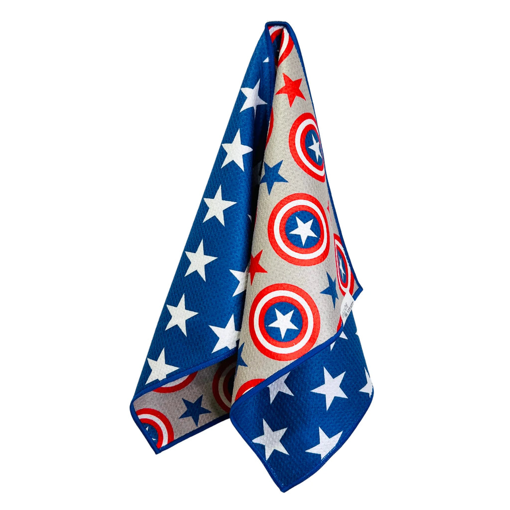 Patriotic Pop |  Waffle Weave Microfiber Towels Kitchen & Bath:  Dish/Hand Towel