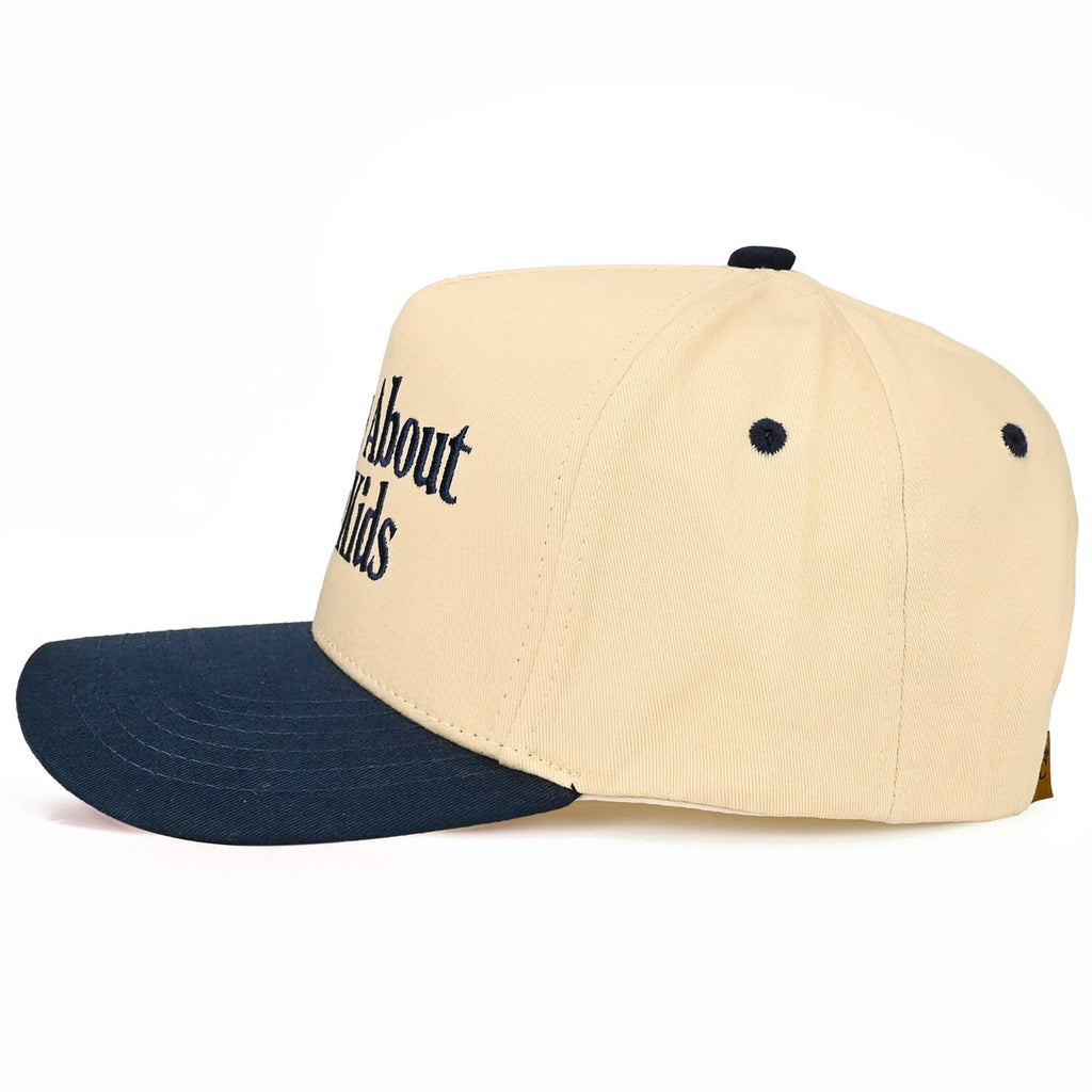 C.C SORRY ABOUT MY KIDS Letter Two Tone Trucker Hat: Sage
