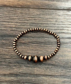 711568, Copper Navajo Stretch Bracelet