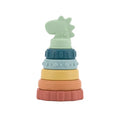 Itzy Ritzy Stacker Silicone Teething Toy Dino