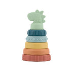 Itzy Ritzy Stacker Silicone Teething Toy Dino