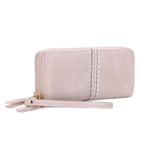 ES60164-6 Sherrie Double Zipper Wallet: Tan