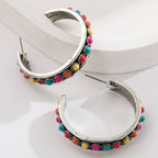WESTERN TURQ STONE HOOP