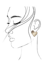 HAMMERED HEART EARRINGS