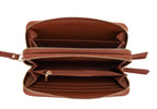 ES60164-6 Sherrie Double Zipper Wallet: Tan