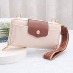 HM030 Mila Smartphone wallet Crossbody with Boho Wristlet: Black