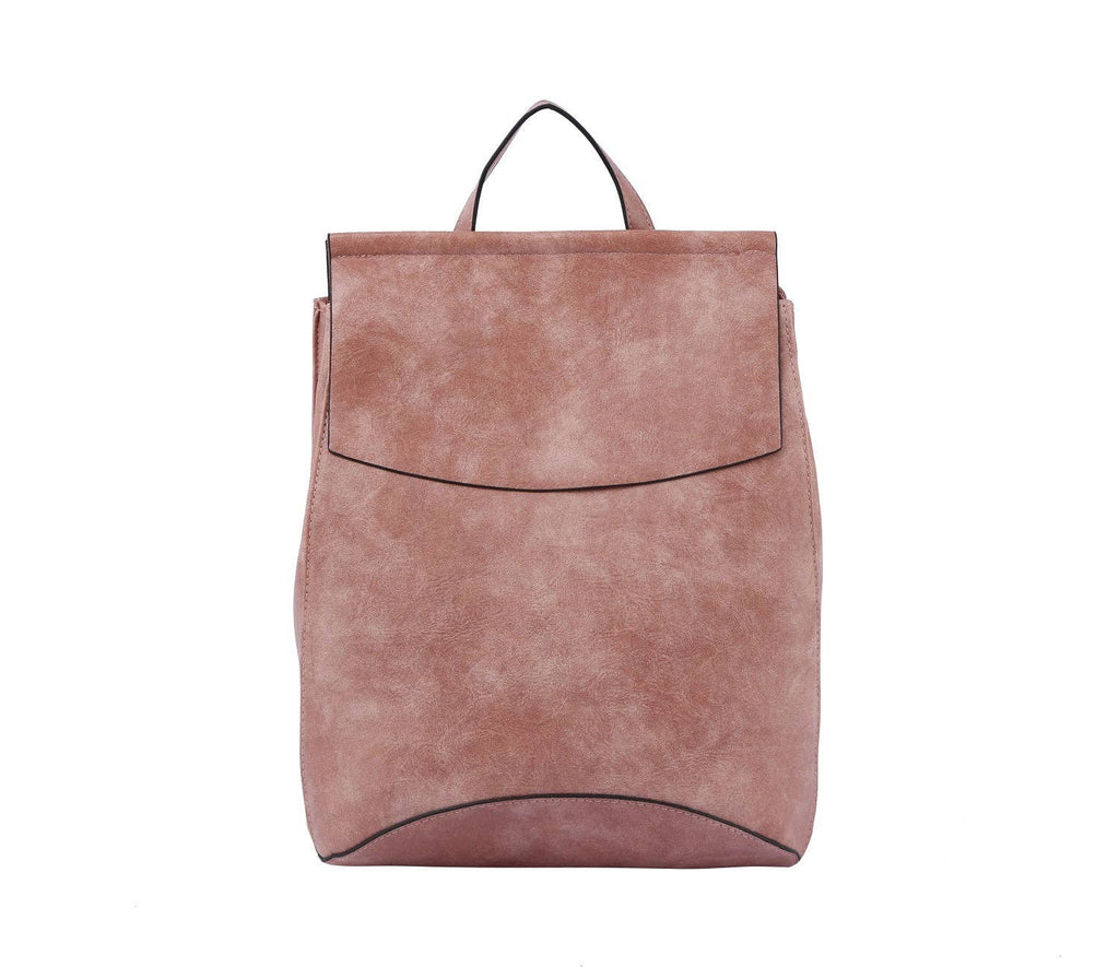 UNV0069 Flap Over Convertible Backpack: Brown