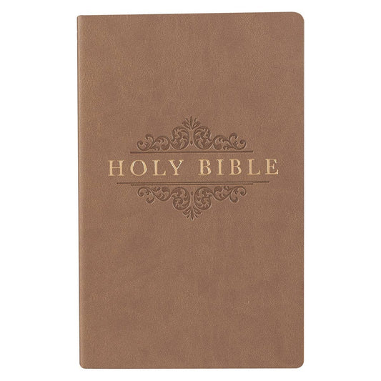 KJV Bible Gift & Award Faux Leather, Tan