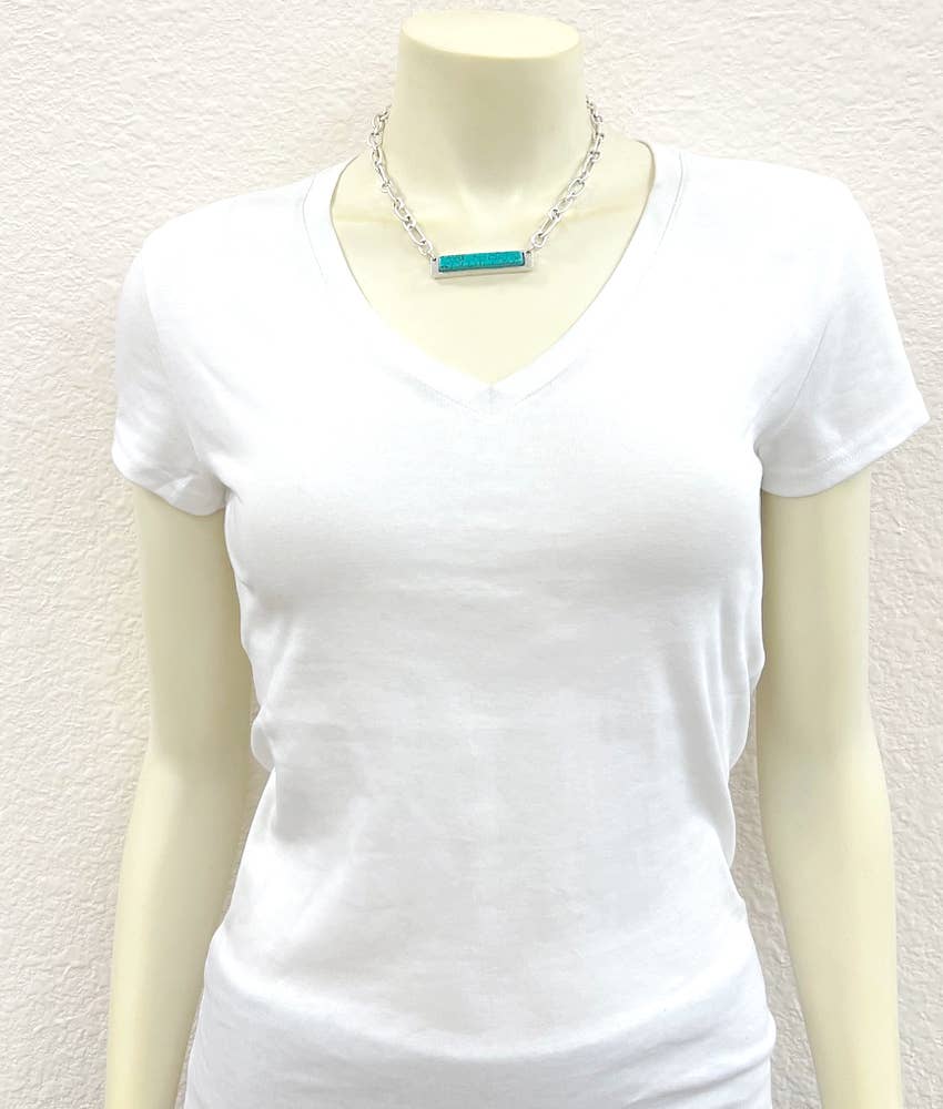Bar Turquoise Necklace
