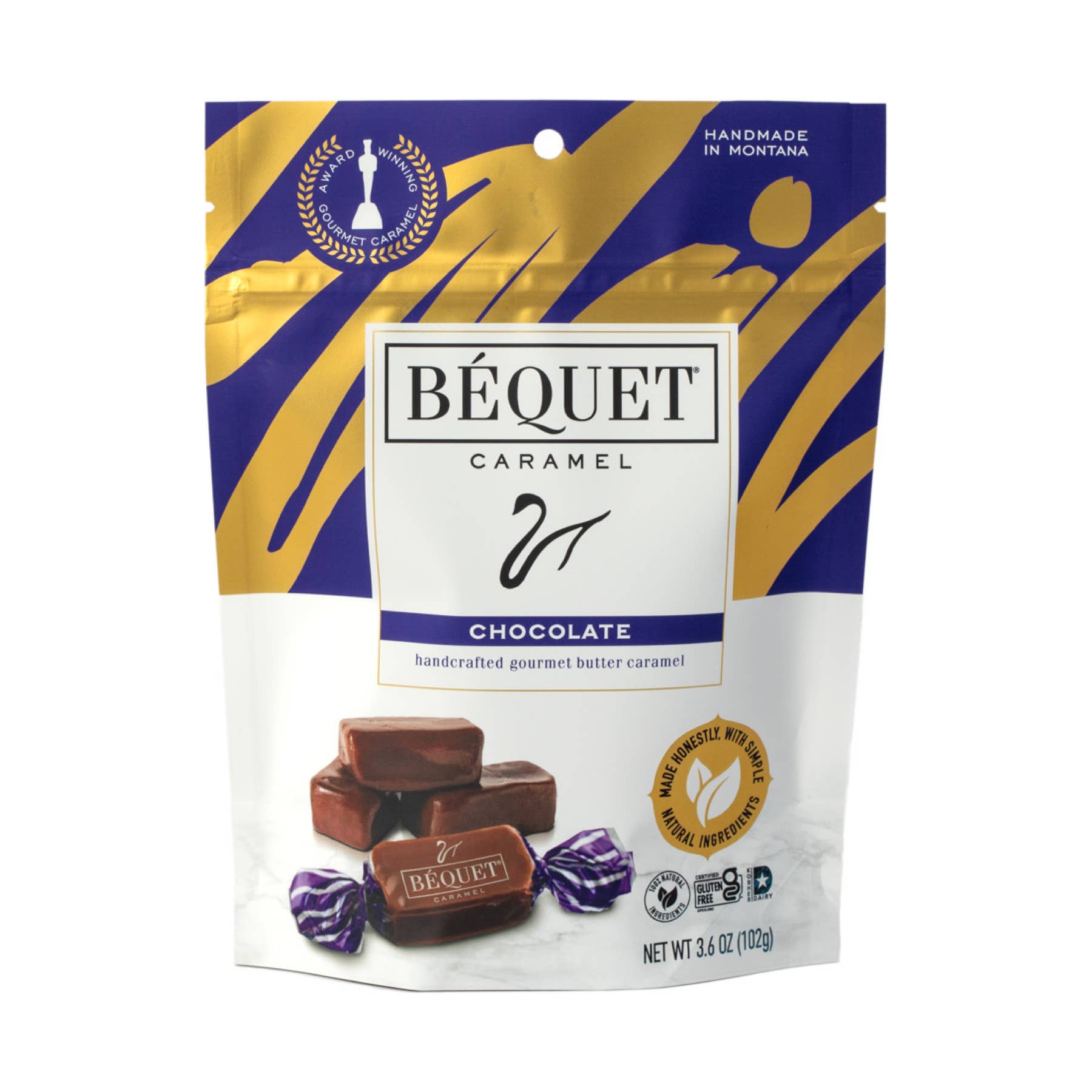 Béquet Gourmet Caramel 3.6 oz Pouch: Salted Butterscotch
