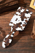 Cow Print Long Handle Air Cushion Comb Gifts: Brown / ONE SIZE