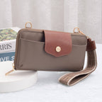 HM030 Mila Smartphone wallet Crossbody with Boho Wristlet: Black